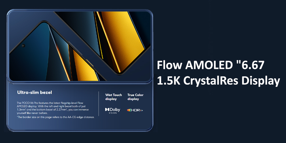 نمایشگر پوکو x6 pro